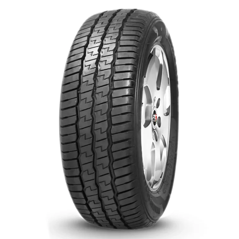 Шина MINERVA TRANSPORTER RF09 – фотография продукта, демонстрирующая рисунок протектора.