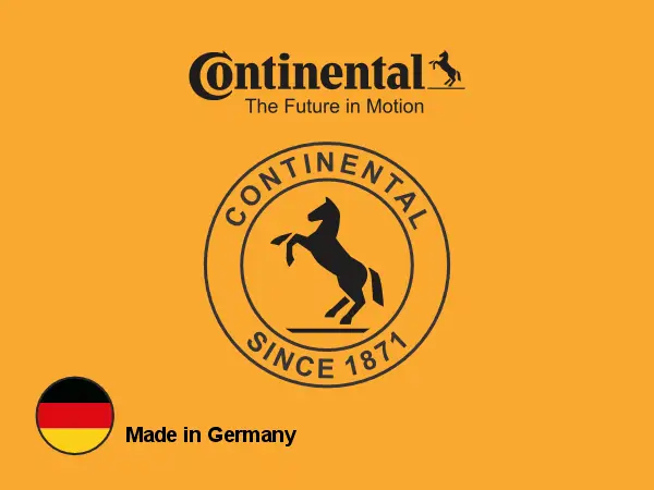 CONTINENTAL Tire Logo with Germany Flag