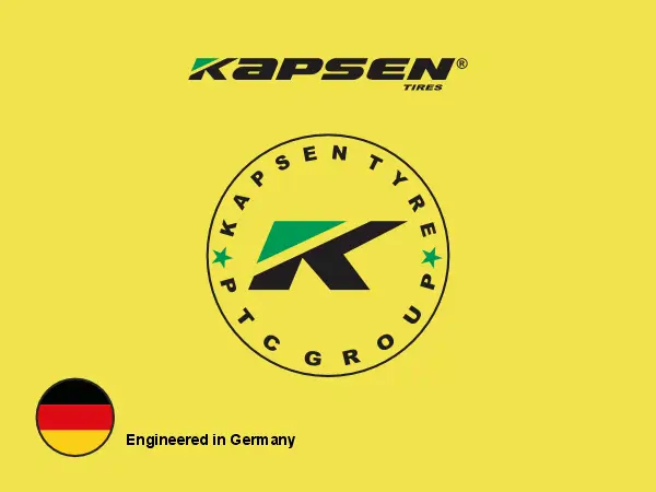 KAPSEN Tire Logo with Germany Flag