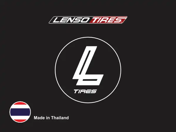 LENSO TIRES Logo with Thailand Flag