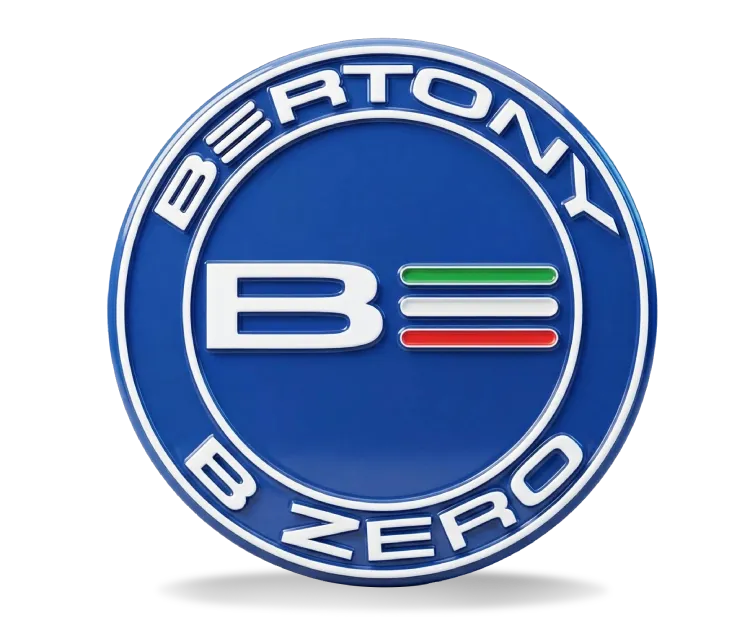 لوگوی سه بعدی برند برتونی، مهندسی شده در ایتالیا